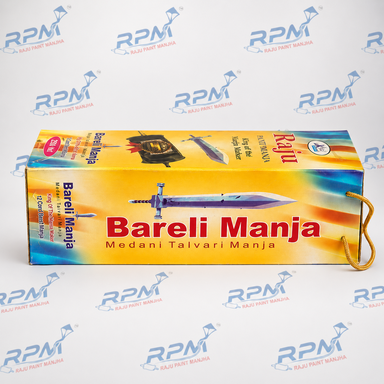Bareli Manja Medani Talvari Manja – Premium 12 Cord Professional Kite Thread